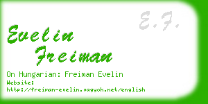 evelin freiman business card